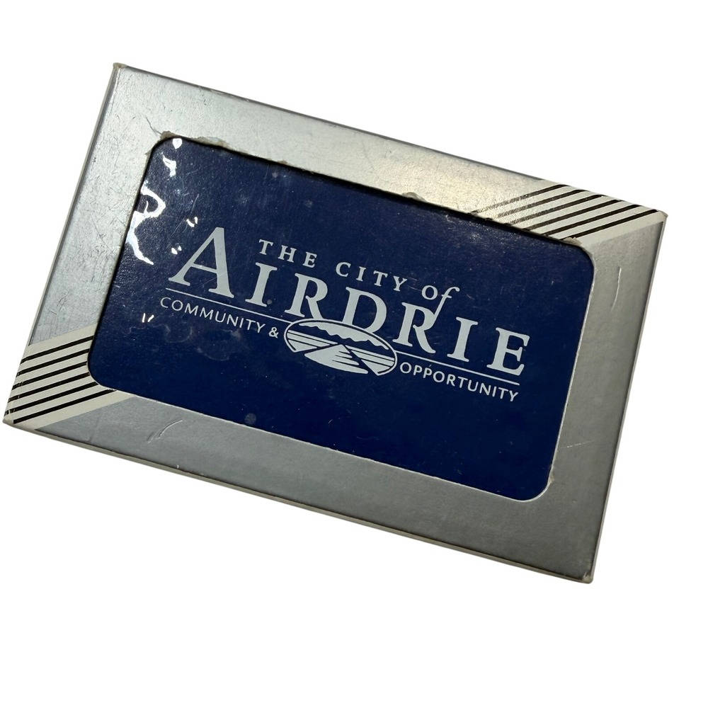 Vintage City of Airdrie Alberta Canada Souvenir Playing Cards Deck in Box